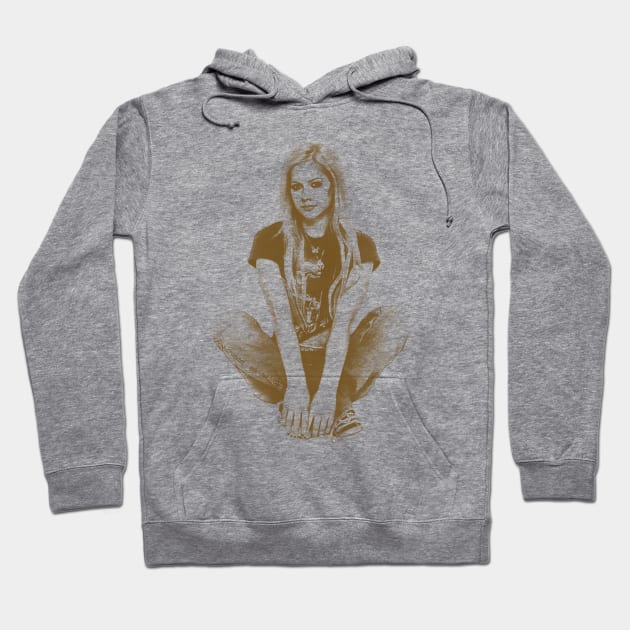 Avril Lavigne Retro Hoodie by Tic Toc
